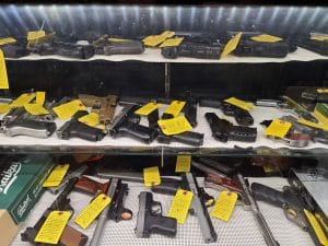 Guns for sale at a Virginia gun store