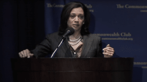 Kamala Harris speaks to the Commonwealth Club of California on January 14th 2010